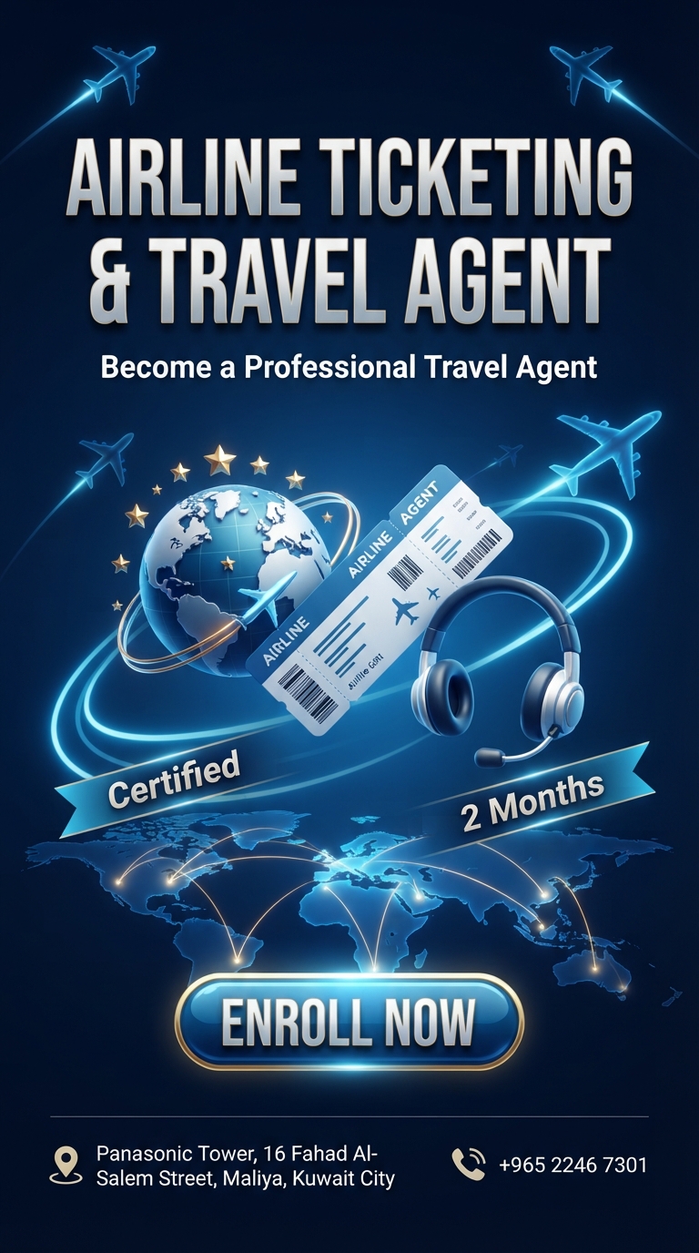 Airline Ticketing & Travel Agent. course poster