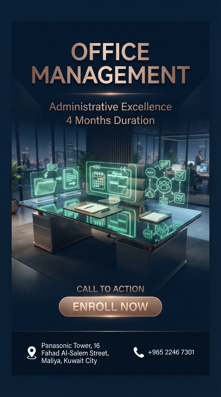 Office Management course poster