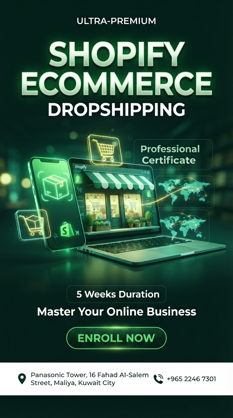 Shopify eCommerce Dropshipping course poster